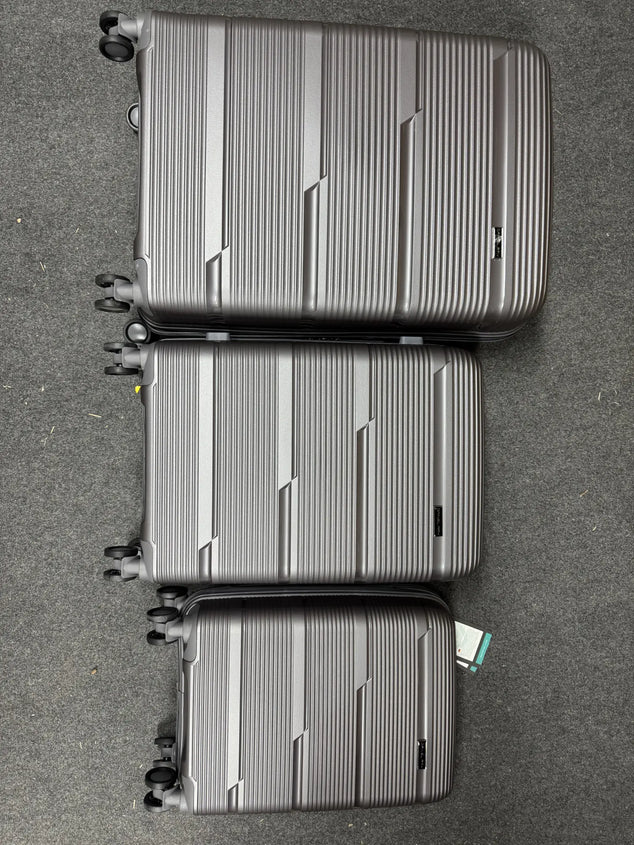 3 set delig koffers Dark grey