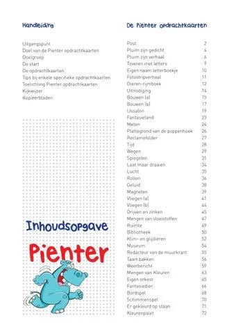 Pienter Deel 1 - opdrachtkaarten groep 1 & 2 (excl. map / handleiding)