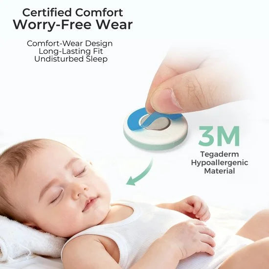 Baby Thermometer met App – Slimme Koortsthermometer voor Baby's – Real-Time Temperatuurmonitoring – Draadloos