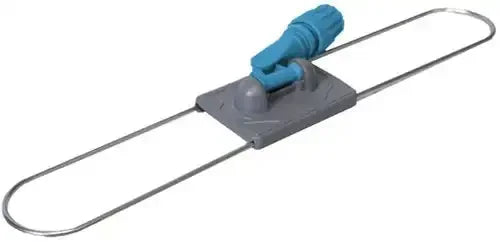 Zwabberhouder metaal/PVC 60cm grijs/blauw