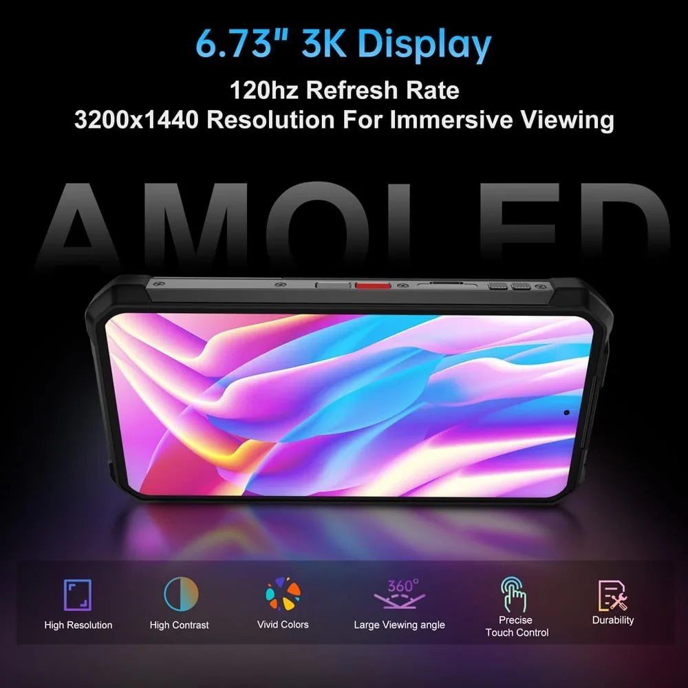 4   Pro   5G   robuuste smartphone   - 512GB - 720P-projectortelefoon, Dimensity   8300   op vlaggenschipniveau,   3K AMOLED,   11600mAh   + 120W