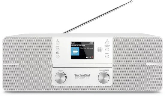 DIGITRADIO 371 CD IR Tafelradio met internetradio Internet, DAB+, FM AUX, Bluetooth, CD, DAB+, Internetradio, FM, USB, WiFi Accu laadfunctie, Incl.