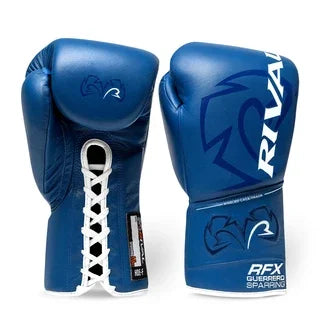 RFX-Guerrero HDE-F Lace-Up Sparring Gloves - 16 oz. - Blue