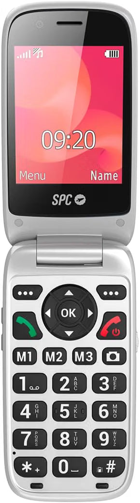 POLARIS - 4G mobiele telefoon voor senioren met grote toetsen en noodoproepknop, compatibel met app voor externe toegang Care (iOS en Android), GPS-tracking en veiligheidswaarschuwingen