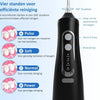 Waterflosser Draadloos zwart 310ml 4 standen