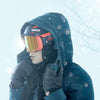 Moonstone Hybride Skihelm - Grijs/Oranje - Maat M/58 cm