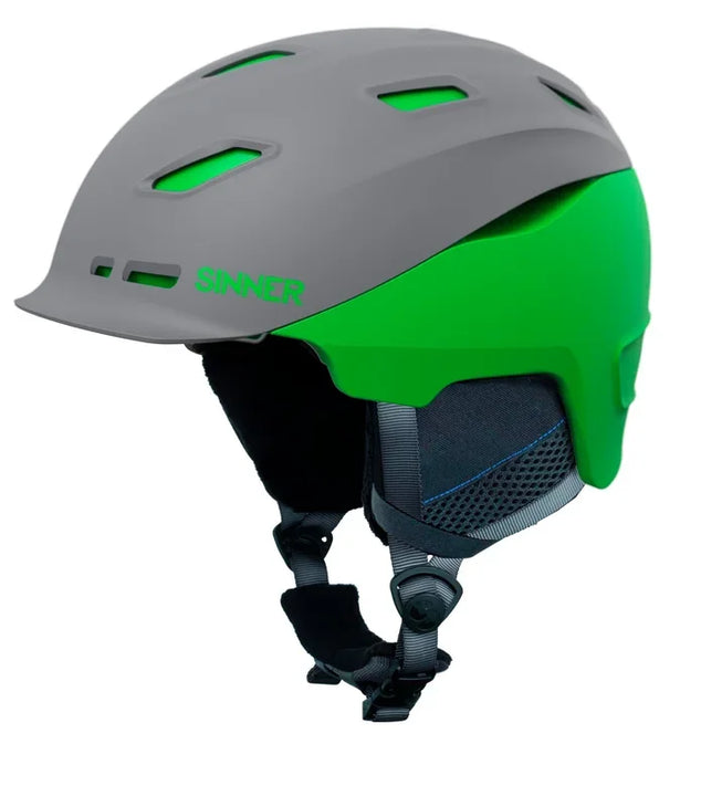 Moonstone Hybride Skihelm - Grijs/Neongroen - Maat L/60 cm