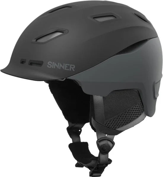 Moonstone Hybride Skihelm - Zwart/Grijs - Maat L/60 cm