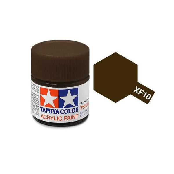 Tamiya Hobbyverf Acrylverf - XF-10 Brown - Matt - Acryl - 23ml Verf potje - 23 ml
