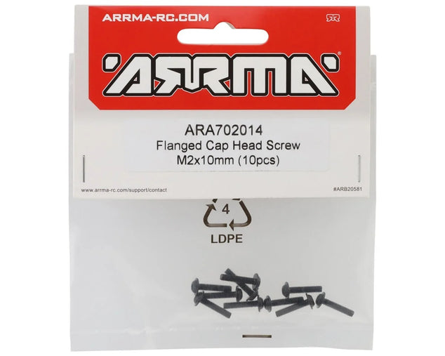 ARRMA Flanged Cap Head Screw M2x12mm (10pcs) – ARA702014