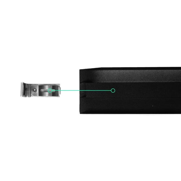 Opbouwframe LED Paneel | 30x120 | Zwart | Easy Click & Connect