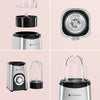 Smoothie Blender - 2-in-1 - Blender to Go - 4 Bekers - Smoothie Maker To Go - Mini Blender - Zilver