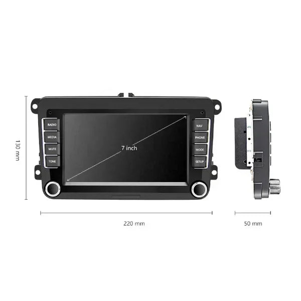 Apple CarPlay / Android Auto - Autoradio 7 inch voor Volkswagen, Seat & Skoda