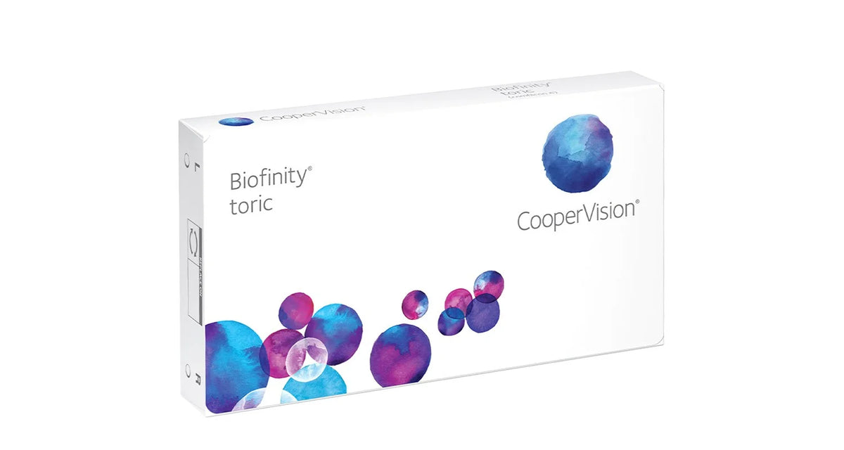 Biofinity® toric - Sterkte -1.75 - Cilinder -1.25 - As 180 - 6 pack - Maandlenzen - BC 8.70 - Torische contactlenzen