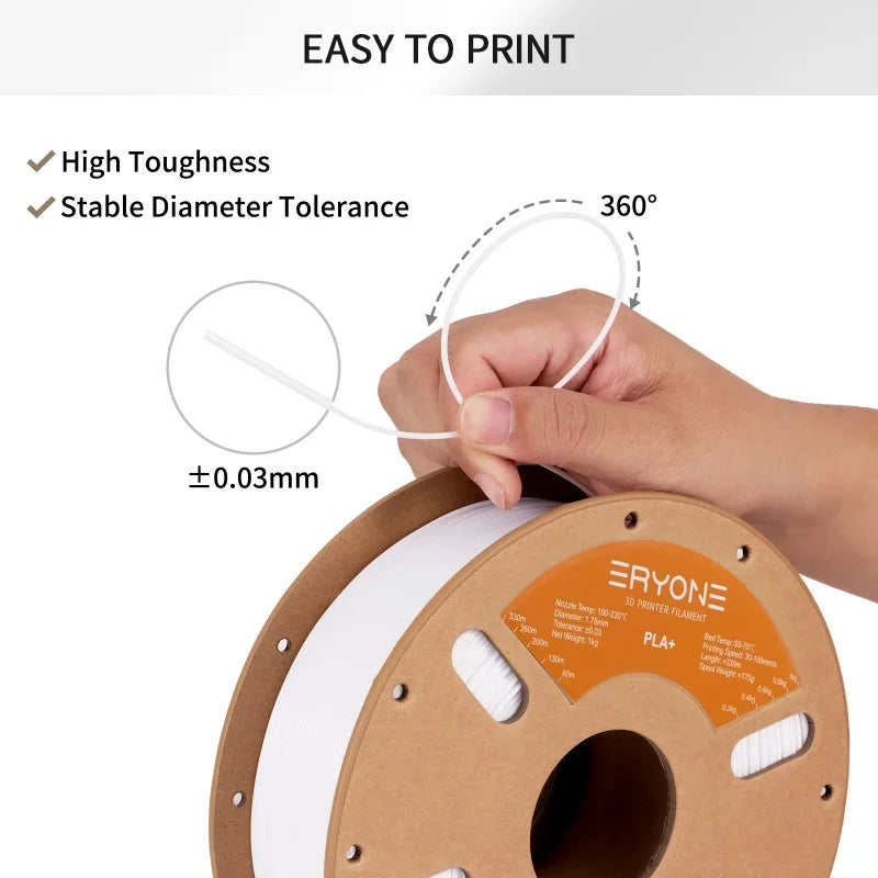 Eryone PLA+ White | 3D-Printerfilament Wit
