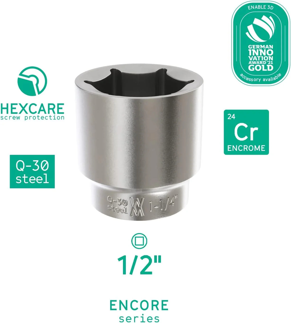 Dopsleutelset  inch 1/4 & 1/2 inch 24 stuks