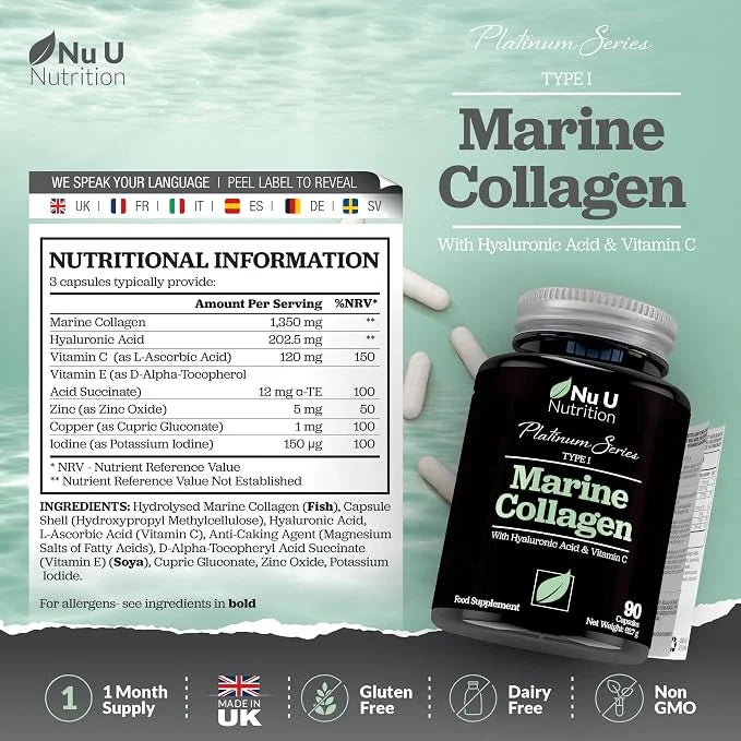 Marien Collageen met Hyaluronzuur & Vitamine C