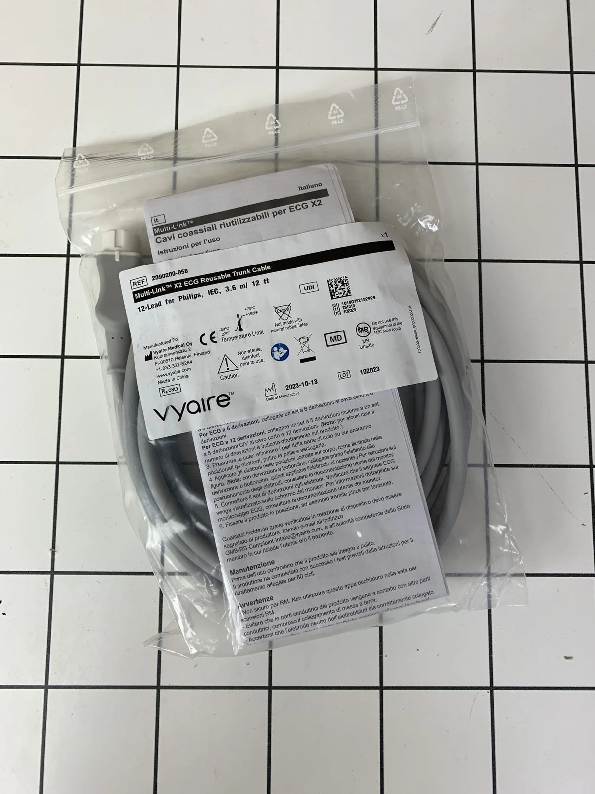 Vyaire Mukty-Link X2 ECG Reusable Trunk Cable