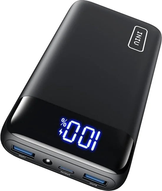 INIU - Powerbank - 20,000 mAh - Snel Opladen Draagbare Oplader - 22.5W Powerbank met USB C Input & Output