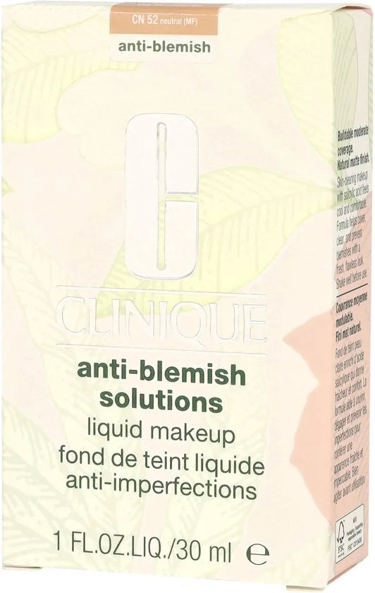 Clinique Anti-Blemish Solutions Liquid Makeup 30ml | NEUTRAL - CN 52 | - CN52 Neutral
