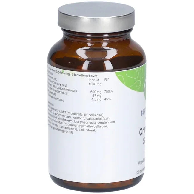 Cranberry Super - Voedingssupplement - 120 Tabletten