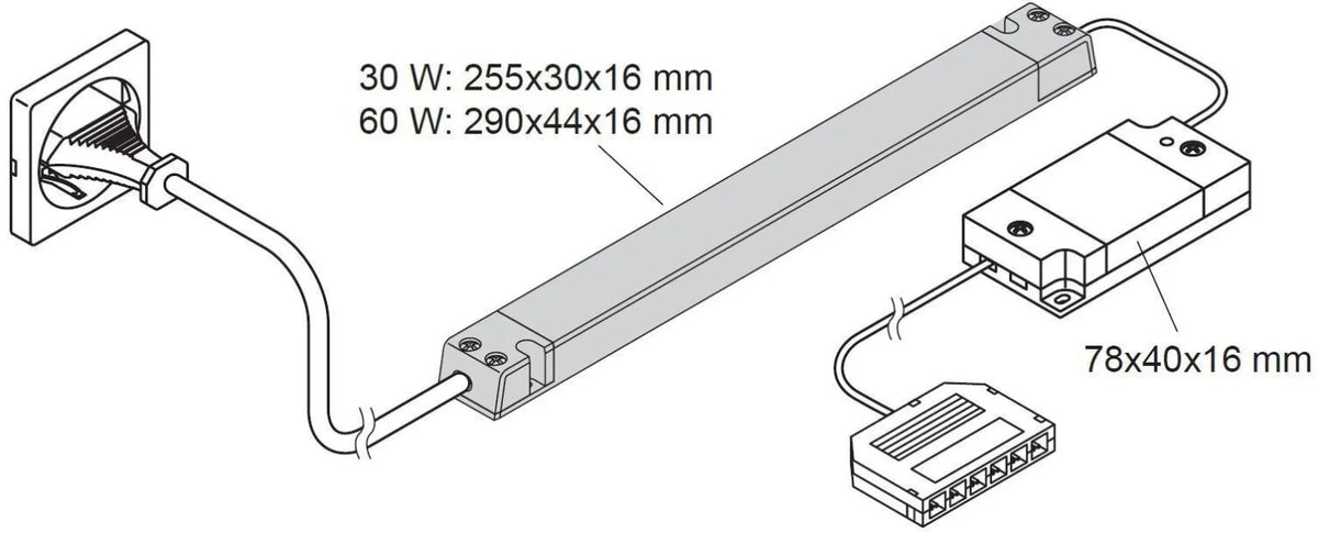 L&S - Emotion 1-Kanaals Radiobesturing - 230V/24V - 6-Voudige Verdeler