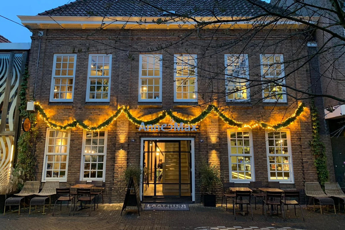 Swag guirlande met verlichting · Ø 45 cm · Klassiek warm wit · Koppelbaar · 200 lampjes · IP67
