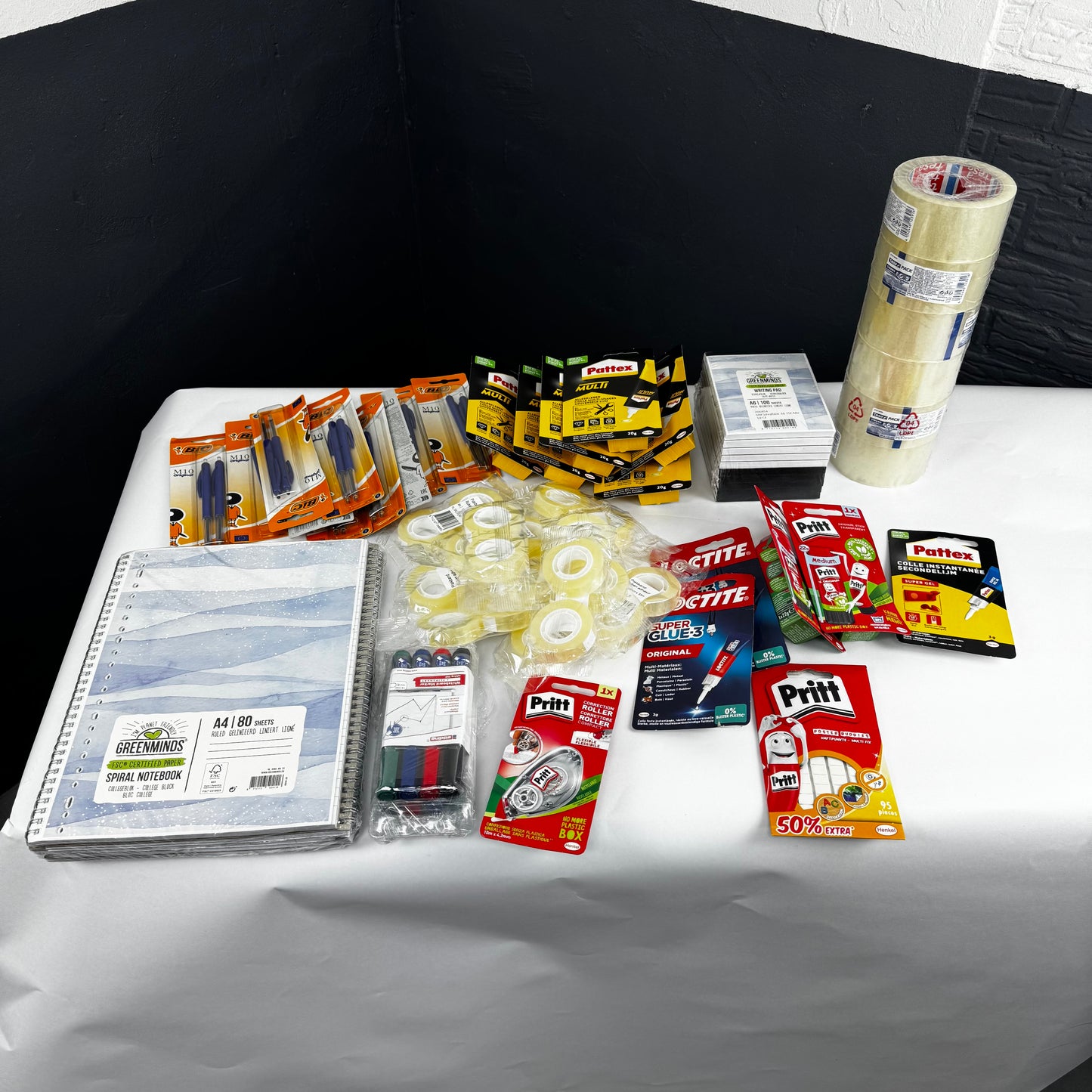 Partij diverse kantoorartikelen