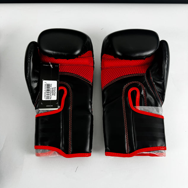 adidas Hybrid 80 Boks Handschoenen – Unisex – Zwart/Rood – 12 oz – Ideaal voor Training & Sparring