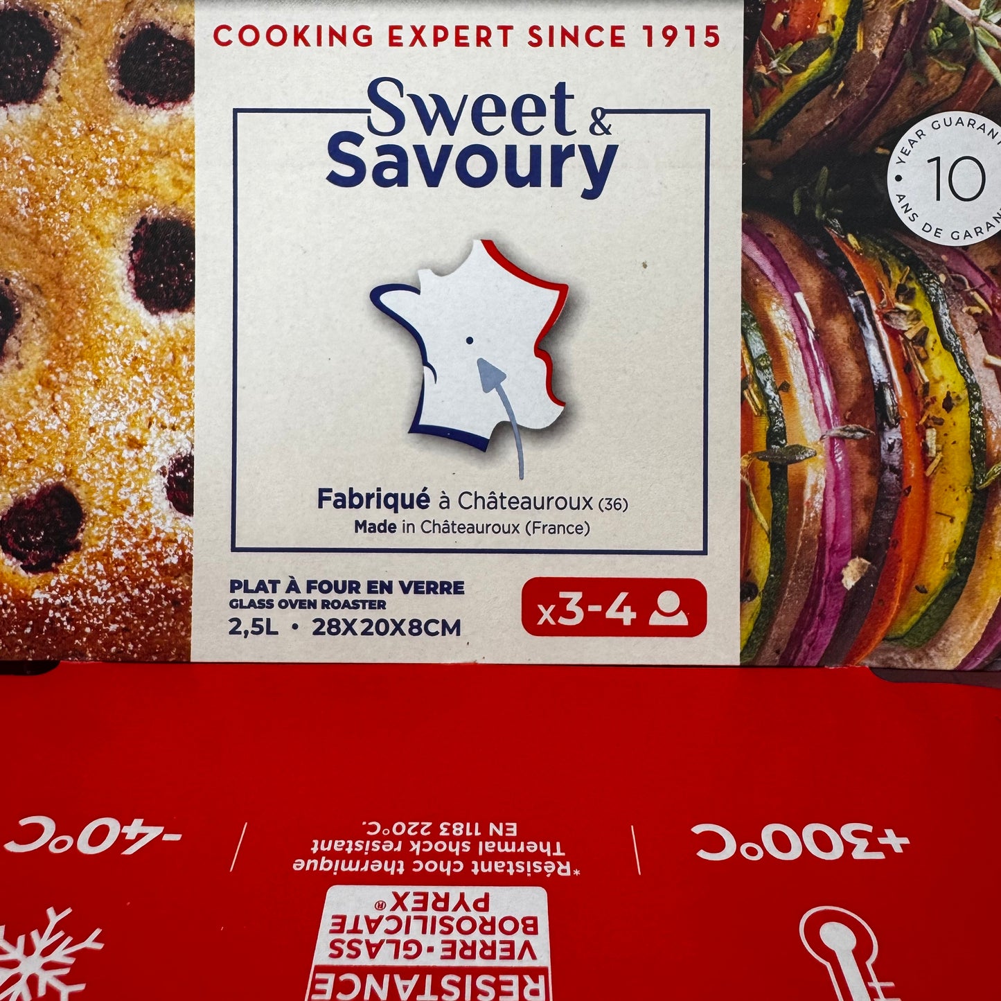 Partij - Pyrex ovenschalen 28x20cm 2,5l & 33x20 4,1 liter + deksel