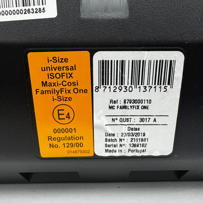 Maxi-Cosi FamilyFix One i-Size Isofix Base + Autostoel – Gebruikt