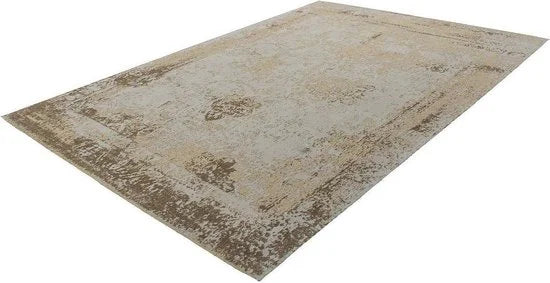 B1 - 0 - Kayoom vintage-Patchwork vloerkleed - echt handgemaakt 80 x 150 Zand