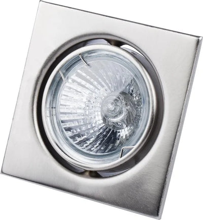 A1G1.1 - 0 - Prolight halogeen inbouwspot - vierkant - staal - GU10 - 40W - set a 3 stuks