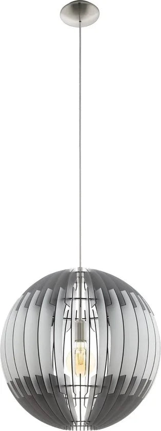 EGLO Olmero hangende plafondverlichting Flexibele montage Grijs, Gesatineerd staal, Wit E27 A,A+,A++,B,C,D,E