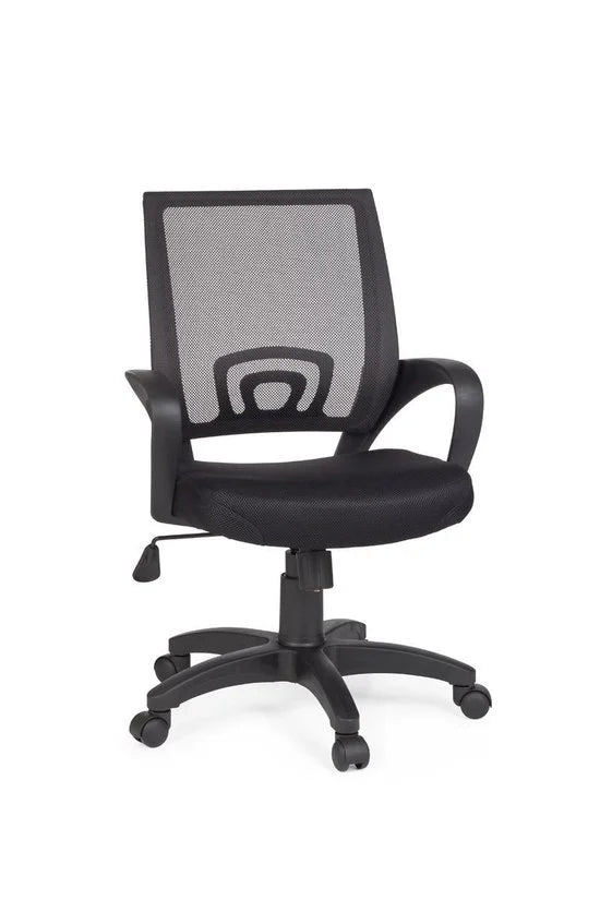 Amstyle bureaustoel Rivoli zwarte bureaustoel met armleuningen, SPM1.075