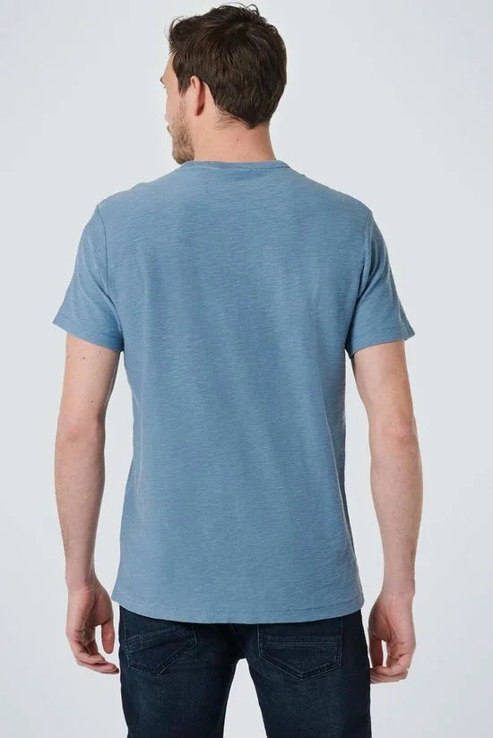 No Excess Mannen Ronde Hals T-Shirt Blauw