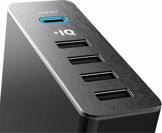 Anker PowerPort 5+ - 4x USB-A / 1x USB-C - Zwart