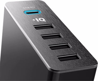 Anker PowerPort 5+ - 4x USB-A / 1x USB-C - Zwart