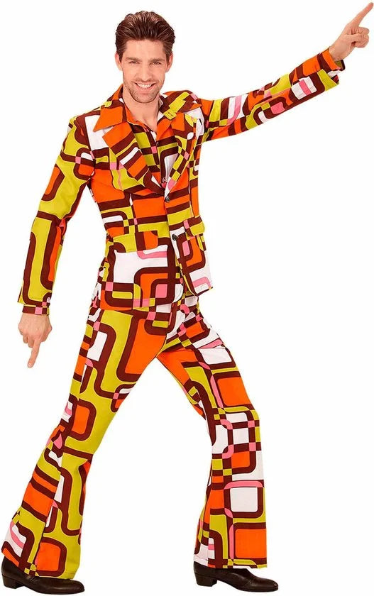 WIDMANN - Groovy jaren 70 kostuum voor mannen - L