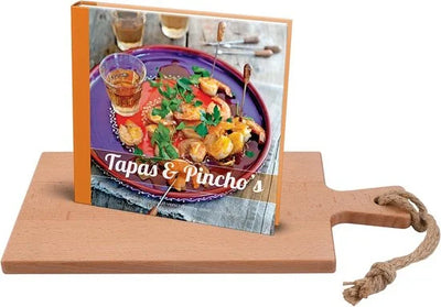 Tapas & Pincho's + serveerplank 38cm Giftset