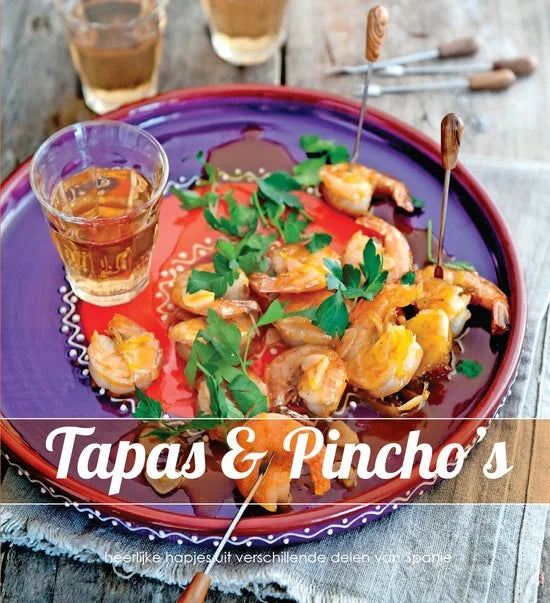 Tapas & Pincho's + serveerplank 38cm Giftset