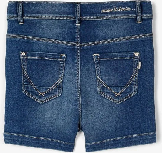 Name it short meisjes - blauw - NKFsalli - maat 158