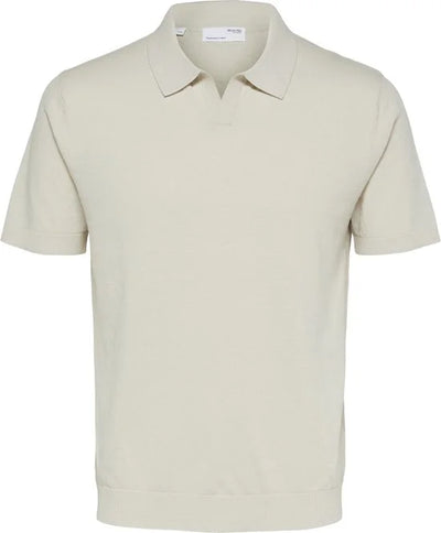SELECTED HOMME SLHLAKE LINEN SS POLO B Heren Trui - Maat S