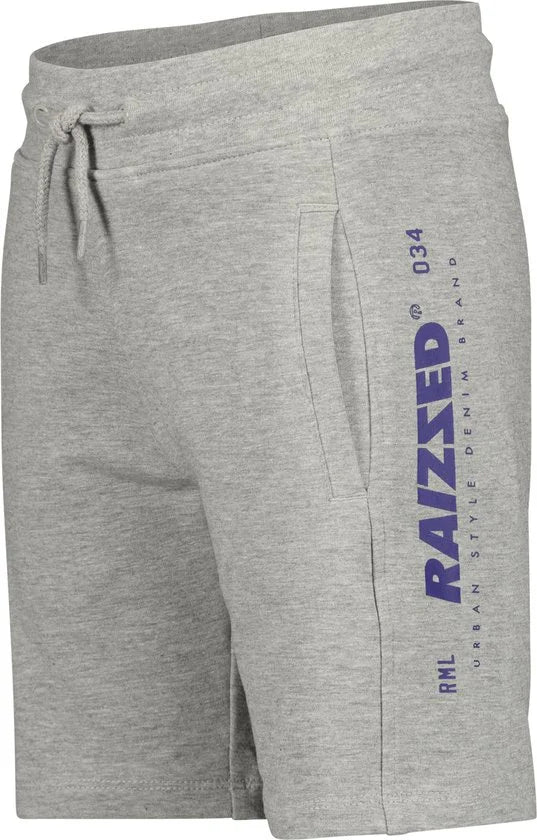 Raizzed jongens korte joggingbroek Reims Light Grey Melee
