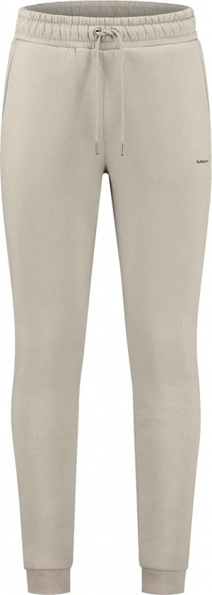 Purewhite - Heren Regular fit Pants Sweat - Taupe - Maat XL