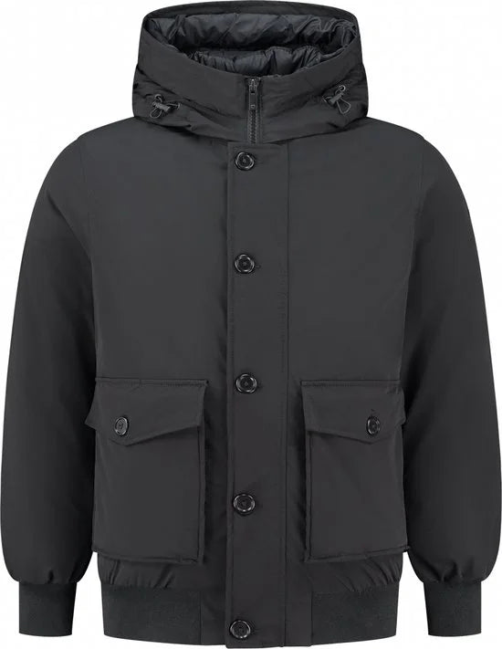 Purewhite - Heren Regular fit Jackets Padded - Black - Maat S