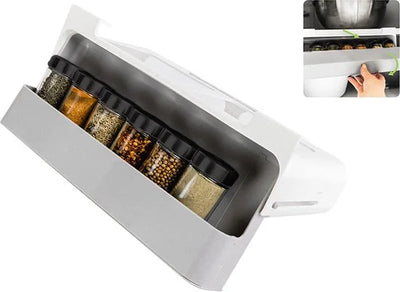Uitschuifbaar kruidenrek | Inclusief 6 vervulbare potjes