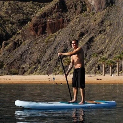 Sup Placa SUP MOAI 10'6", albastra, 320x81x15cm, set complet cu torba, vasla, leash, pompa, fin, kit de reparare