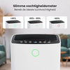 Auronic Luchtontvochtiger - Ontvochtigt 12L Per Dag - Was-droog Functie - Voorkomt Schimmel - Wit