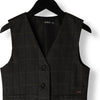 Meisjes gilet geruit - Tintin - Navy blauw